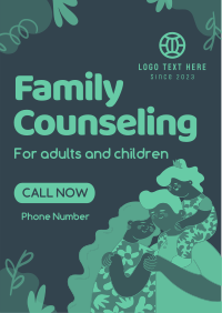 Quirky Family Counseling Service Flyer