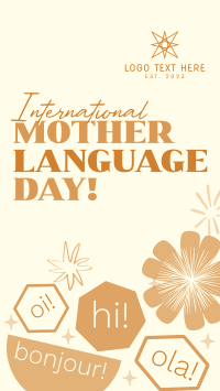 Quirky International Mother Language Day Instagram Story