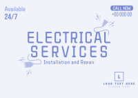 Electrical Service Postcard