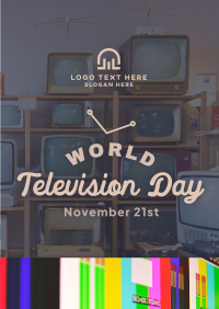 Rustic TV Day Poster