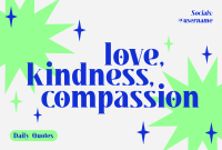 Love Kindness Compassion Pinterest Cover Design