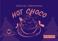 Christmas Hot Choco Postcard