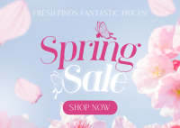 Fresh Spring Sale Postcard Image Preview