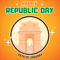 Happy Republic Day Linkedin Post Design