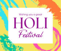 Holi Festival Facebook Post