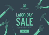 Labor Day Sale Postcard