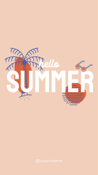 Hello Summer Facebook Story