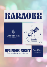 Karaoke Open Mic Poster