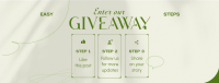 Elegant Giveaway Steps Facebook Cover Image Preview