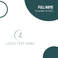Minimalist Lettermark Business Card Image Preview