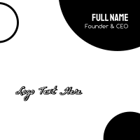 Black & Stylish Business Card Image Preview