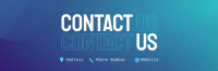Smooth Corporate Contact Us Twitter Header Design