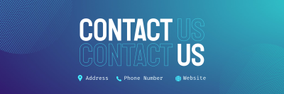 Smooth Corporate Contact Us Twitter Header Image Preview