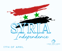 Syria Independence Flag Facebook Post Image Preview