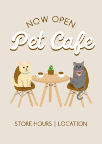 Pet Cafe Opening Poster