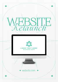 Minimalist Website Launch Flyer