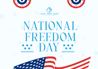 Freedom Day Celebration Postcard