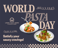 Playful Pasta Day Facebook Post