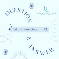 Minimalist Q&A Instagram Post Design