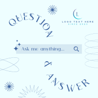 Minimalist Q&A Instagram Post