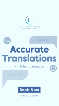 Modern Translation Service Instagram Reel Image Preview