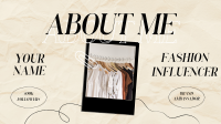 About Me Facebook Event Cover