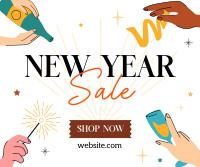 New Year Sale Facebook Post