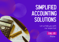 Accounting Solutions Expert Postcard