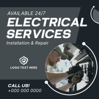 Electrical Installation Service Instagram Post Design