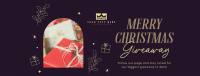 Holly Christmas Giveaway Facebook Cover