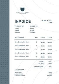 Agnostic Corporate Business Invoice Image Preview