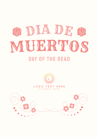 Festive Dia De Los Muertos Poster