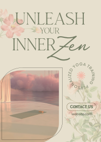 Yoga Floral Zen Flyer