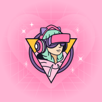 Gamer Girl Twitch Profile Picture Design