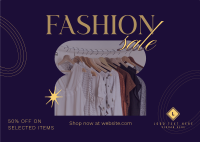 Sophisticated Fashion Sale Postcard