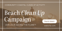 Beach Clean Up Drive Twitter Post