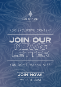 Modern Minimal Newsletter Flyer