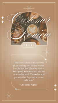 Testimonials Coffee Review Instagram Reel Image Preview