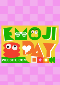 Emoji Day Greeting Flyer