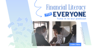 Financial Literacy Podcast Twitter Post Design