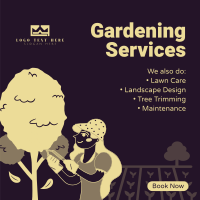 Outdoor Gardening Services Instagram Post Design