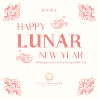 Good Fortune Lunar Year Instagram Post