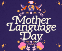 Rustic International Mother Language Day Facebook Post