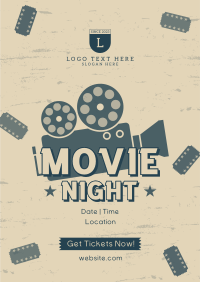 Movie Night Tickets Flyer