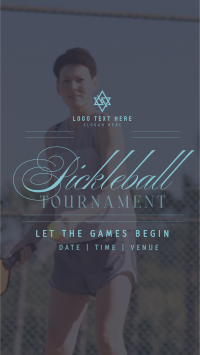 Classic Pickleball Tournament Instagram Reel Design