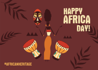 Africa Day Greeting Postcard