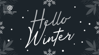 Snowy Winter Greeting Animation Design