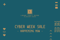 Cyber Week Sale Pinterest Cover Design