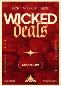 Retro Wicked Deals Poster