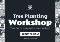 Tree Planting Workshop Postcard Image Preview